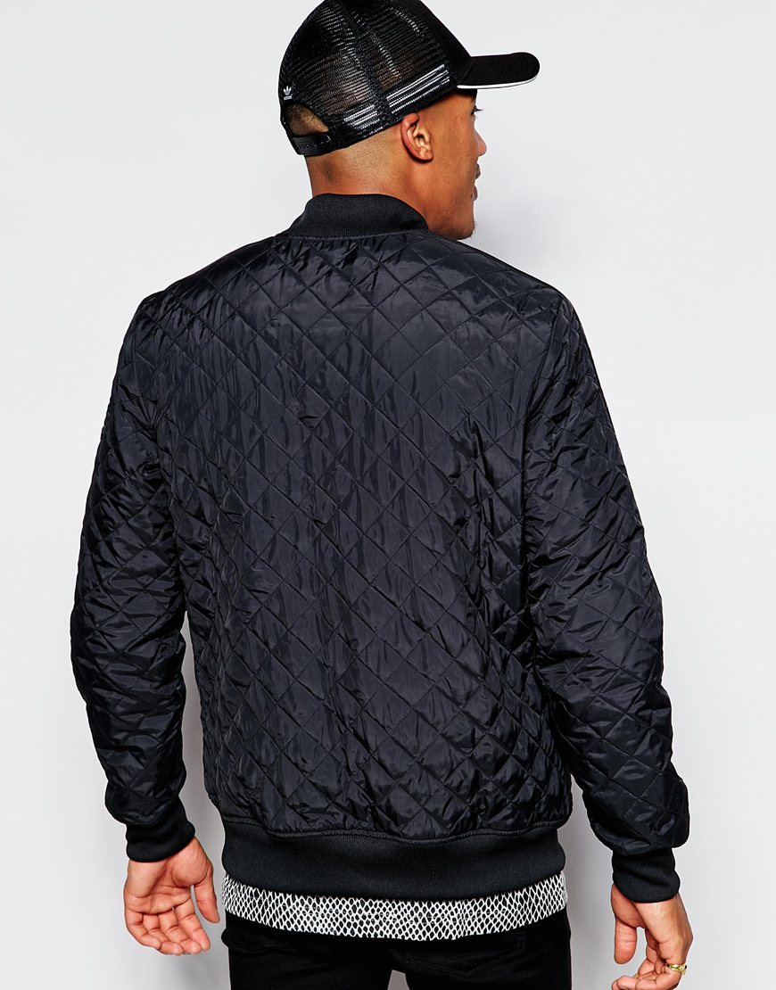 Lyst - Adidas originals Quilted Jacket Ab7862 in Black for Men