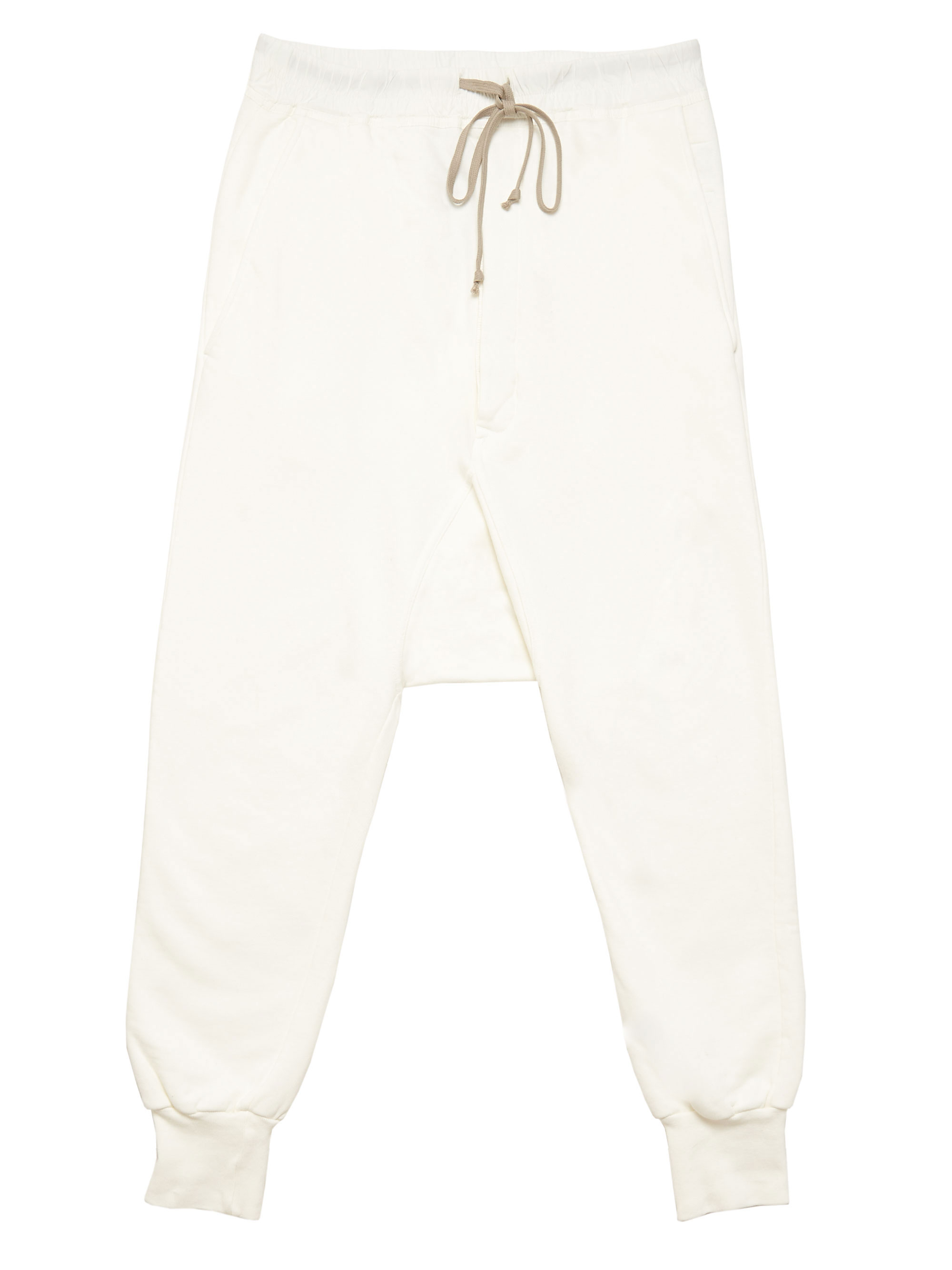 mens white drawstring pants