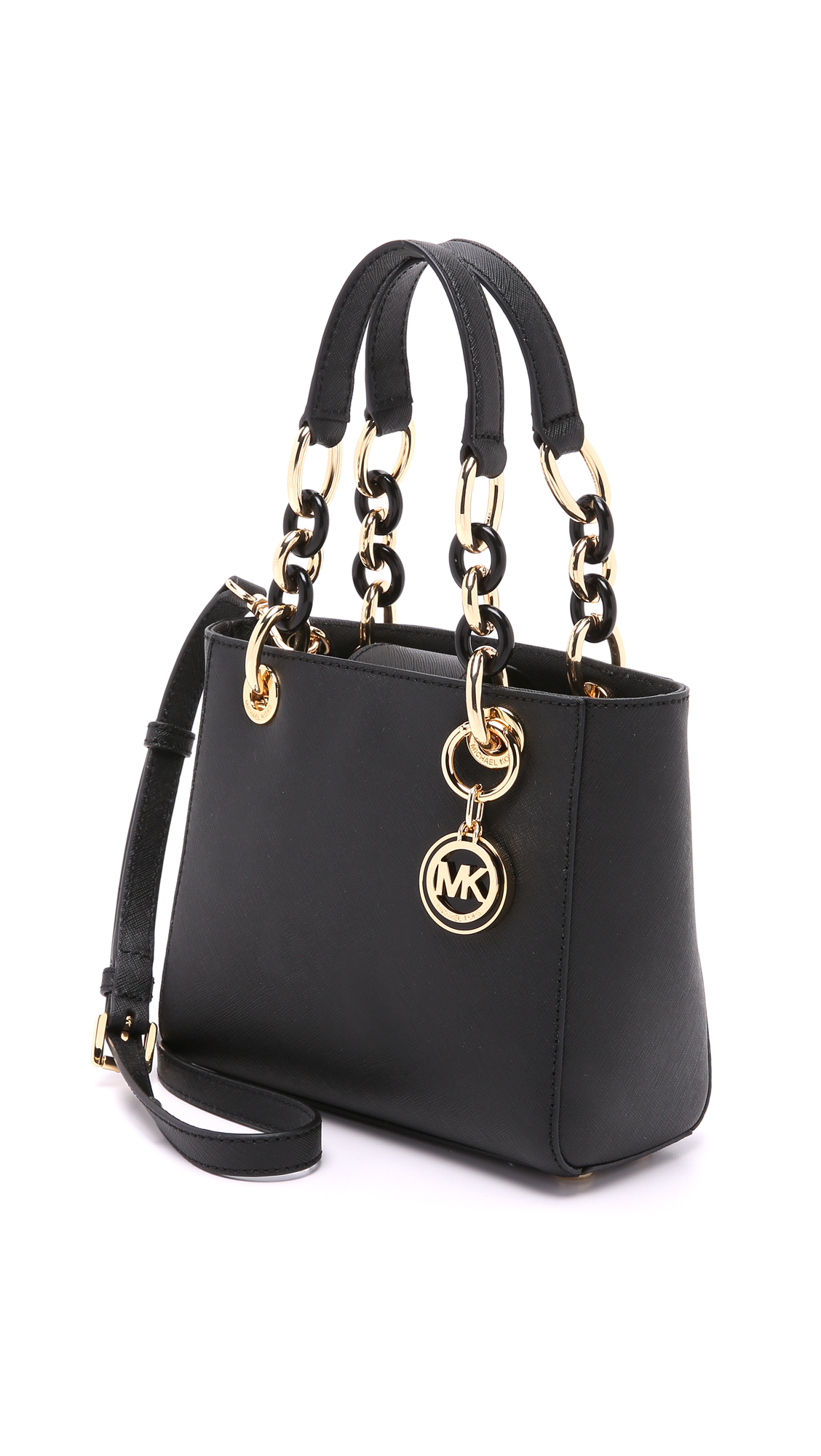 Lyst - Michael Michael Kors Cynthia Extra Small Satchel - Black in Black