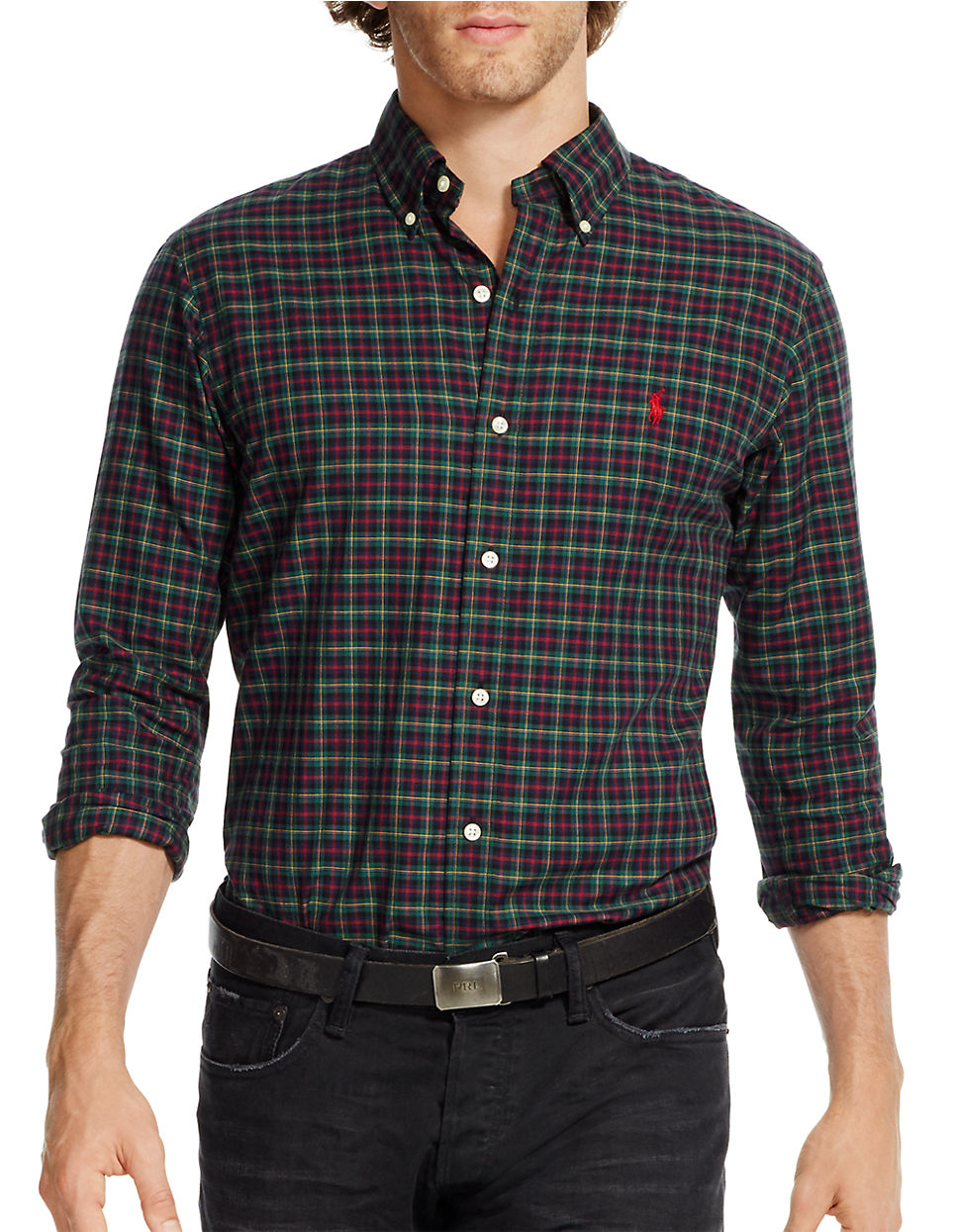 green checked shirt mens uk