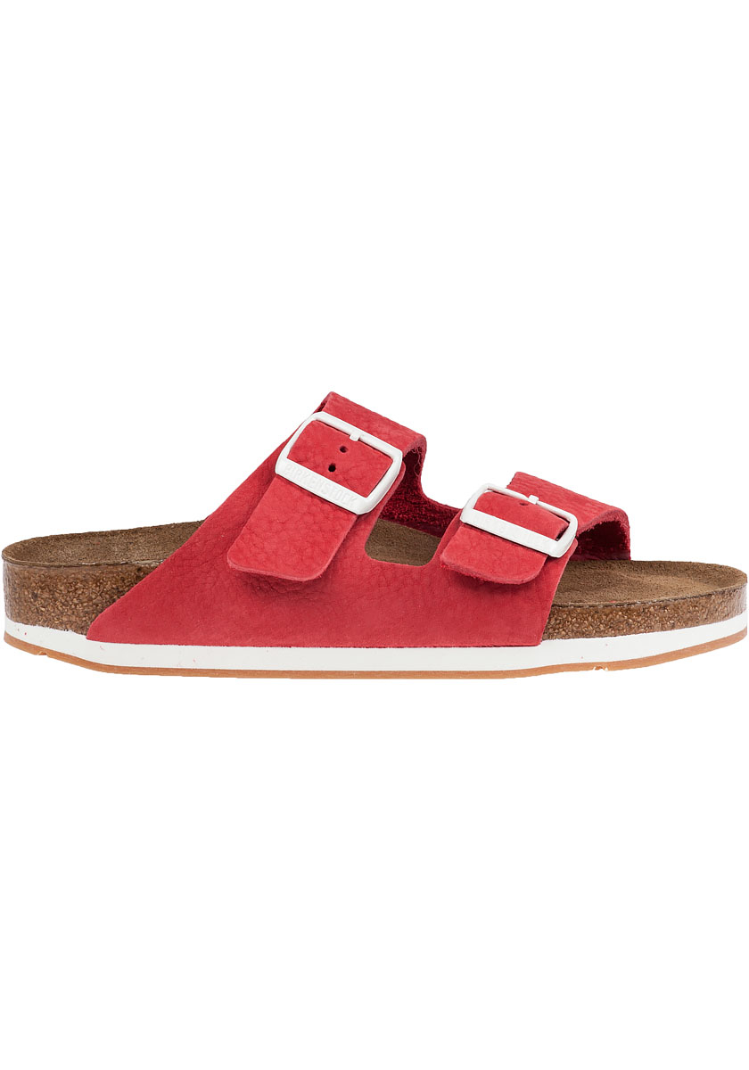 Birkenstock Arizona Red Suede Sandal in Red | Lyst