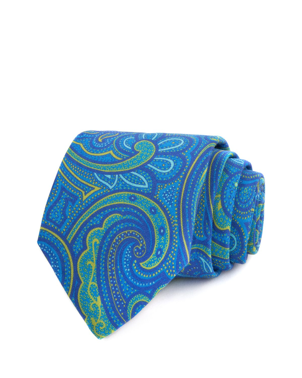 Lyst - Ted Baker Paisley Classic Tie in Green for Men