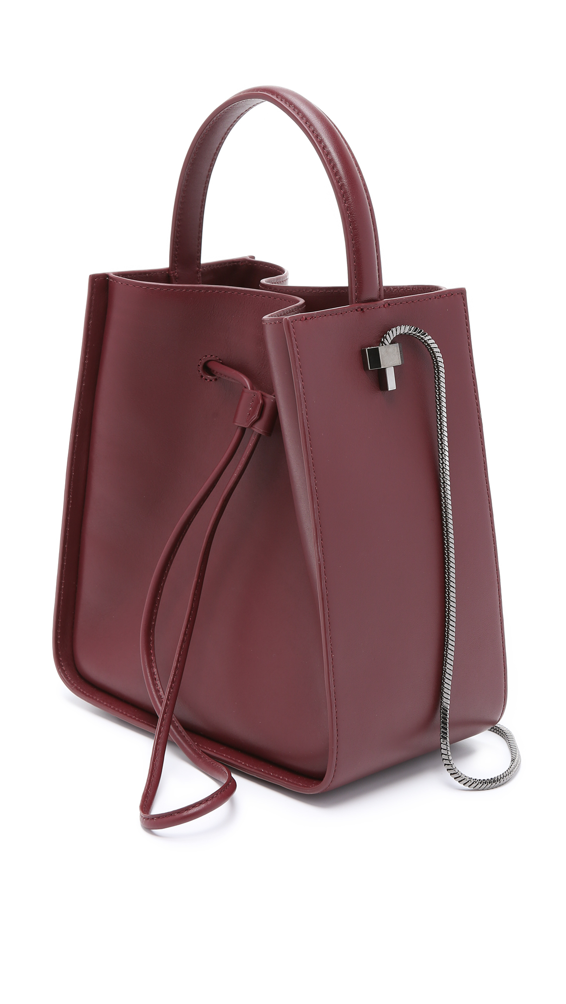 3.1 phillip lim small soleil leather bucket bolsa