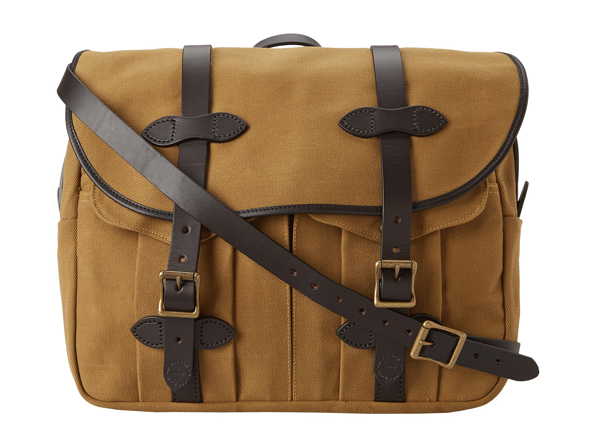 Filson Leather Small Carry-on Bag in Tan (Brown) for Men - Lyst