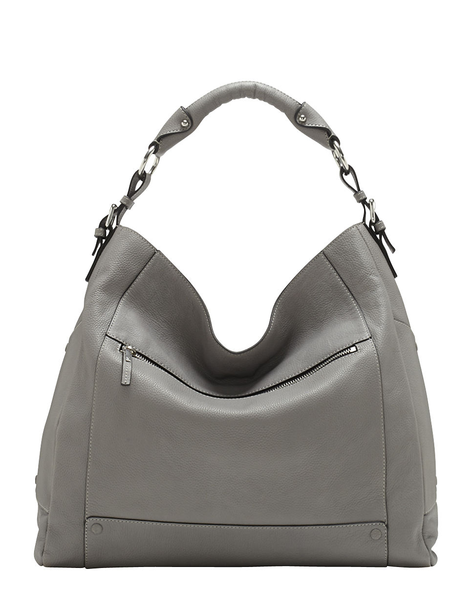 Lyst - Vince Camuto Mikey Leather Hobo Bag in Gray