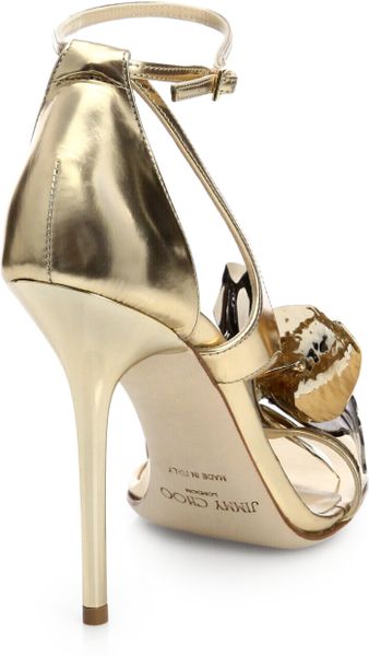 Jimmy Choo Brown Leather Jeweled Gladiator Flat Size 36.5 Sandals Regular (M, B) Listed By Agent 