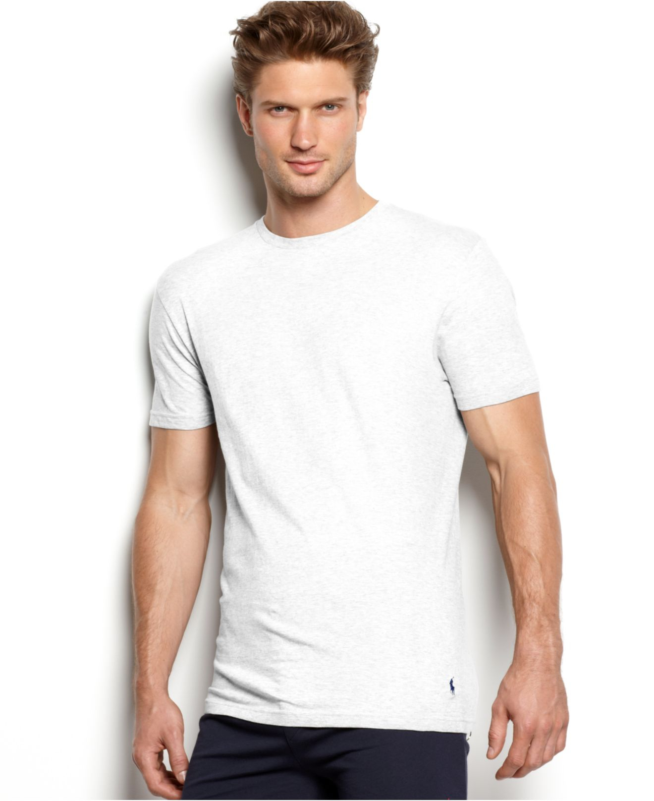 Lyst - Polo Ralph Lauren Celebrity Crew Neck T-Shirt 3 Pack in Gray for Men