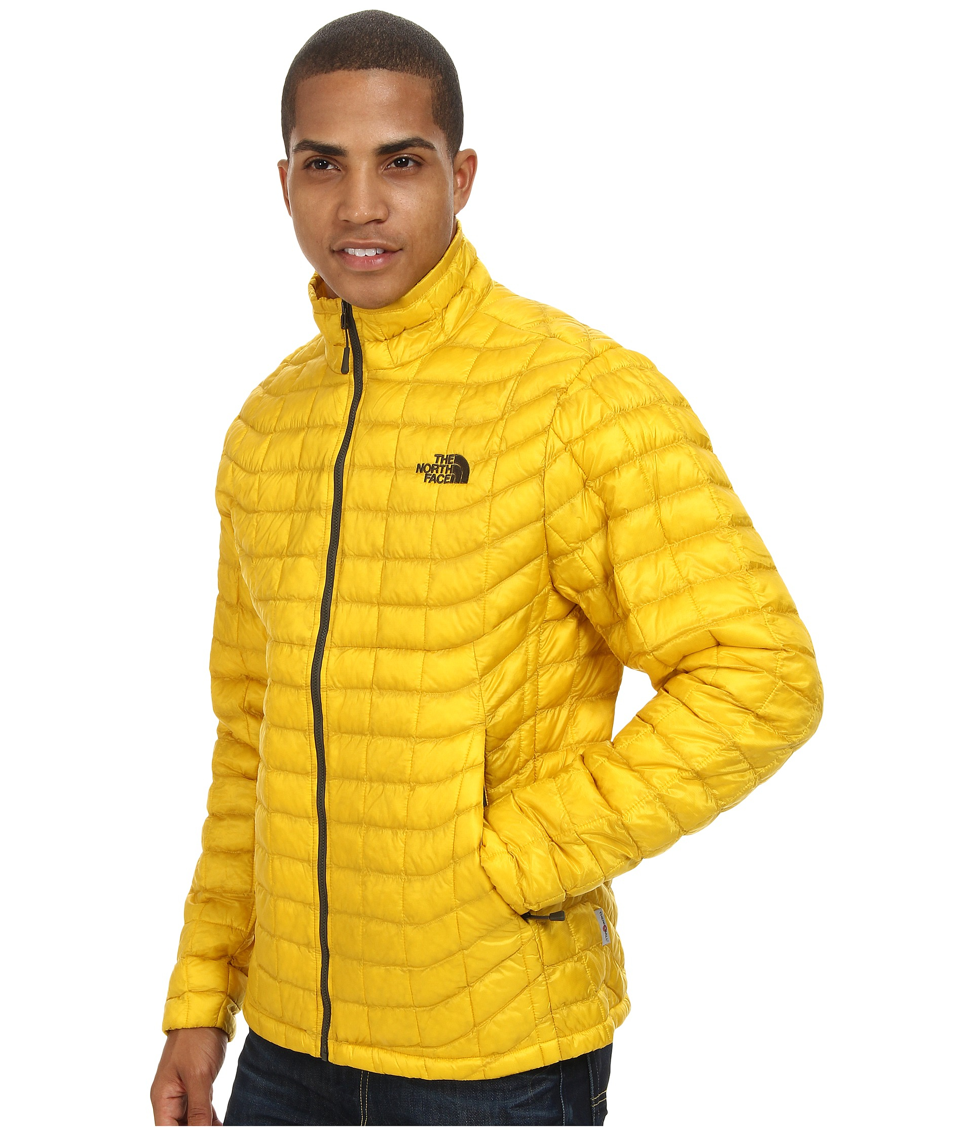 The north face Thermoball™ Full-Zip Jacket in Yellow for Men | Lyst