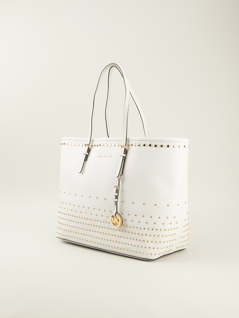 michael kors jet set tote white