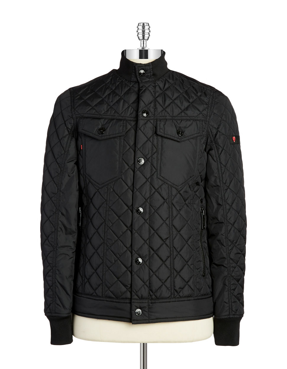 Lyst - Strellson Quilted Utility Jacket in Black for Men