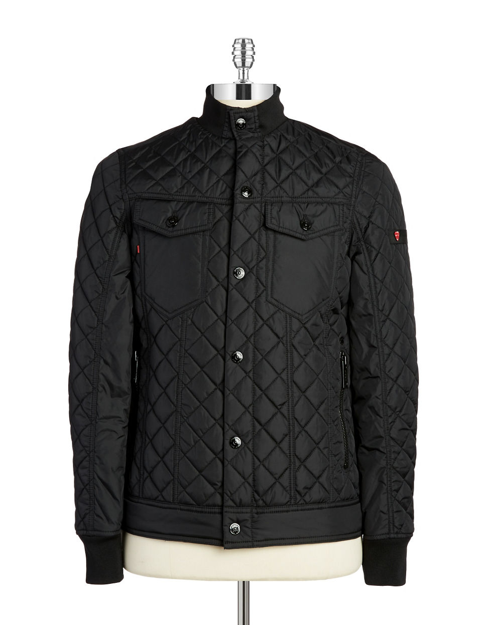 Lyst Strellson Quilted Utility Jacket in Black for Men