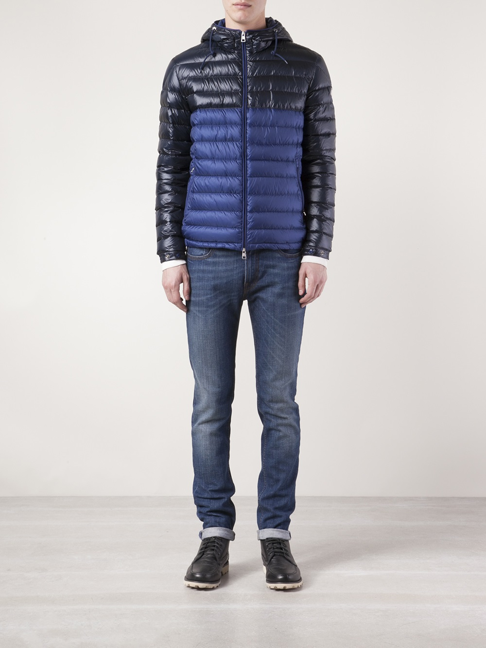 moncler puffer coat blue
