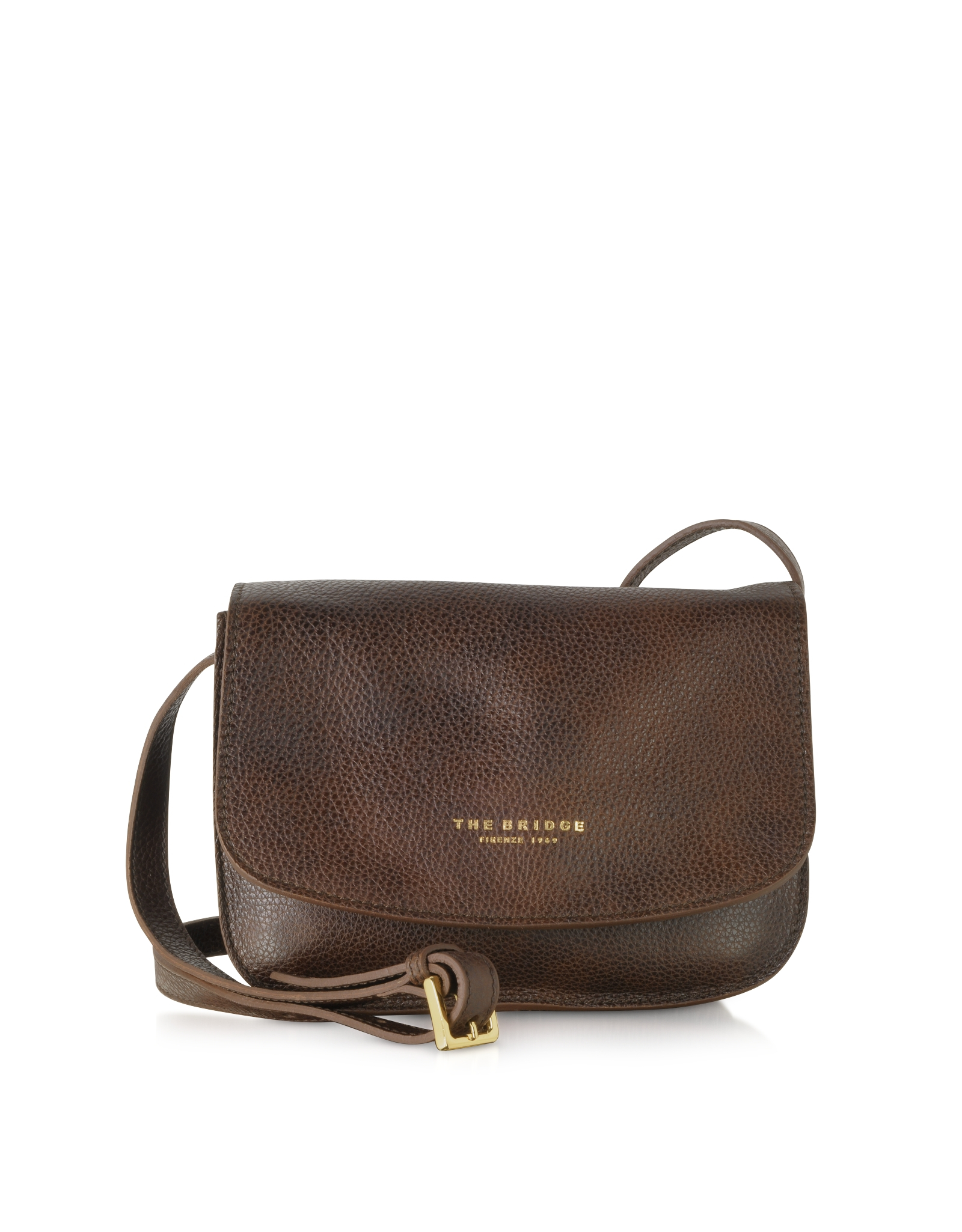 Lyst - The Bridge Sfoderata Soft Dark Brown Leather Crossbody Bag in Brown