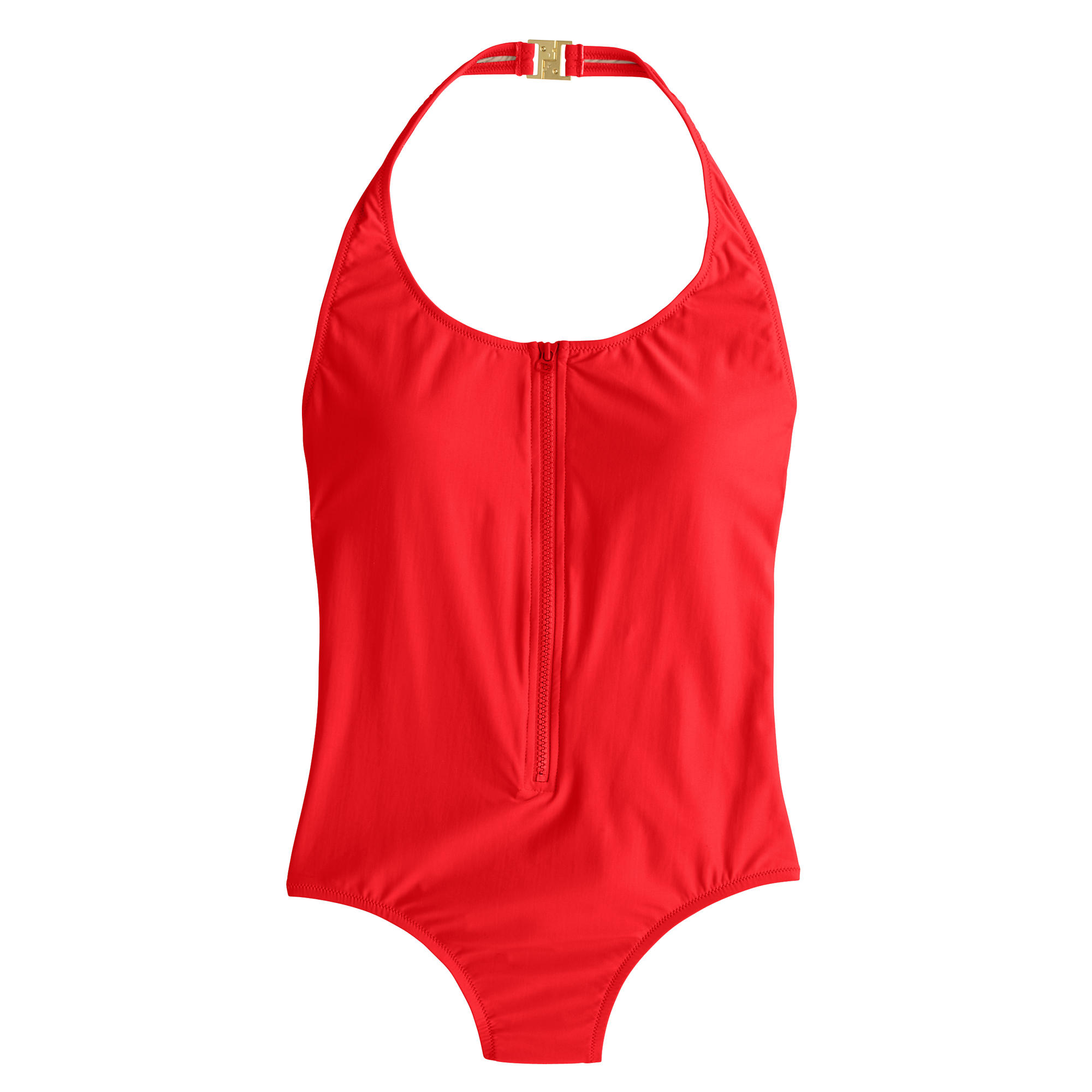 Front Zipper One Piece Swimsuits