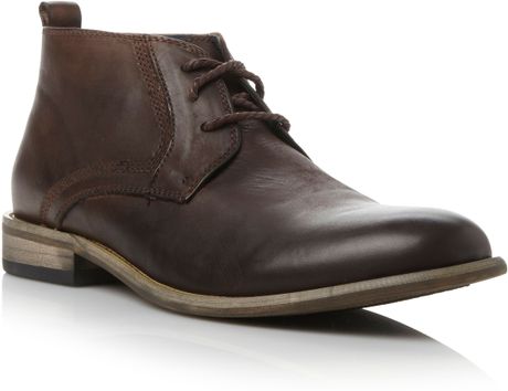 Steve madden Boro Casual Boots in Brown for Men (Dark Brown)