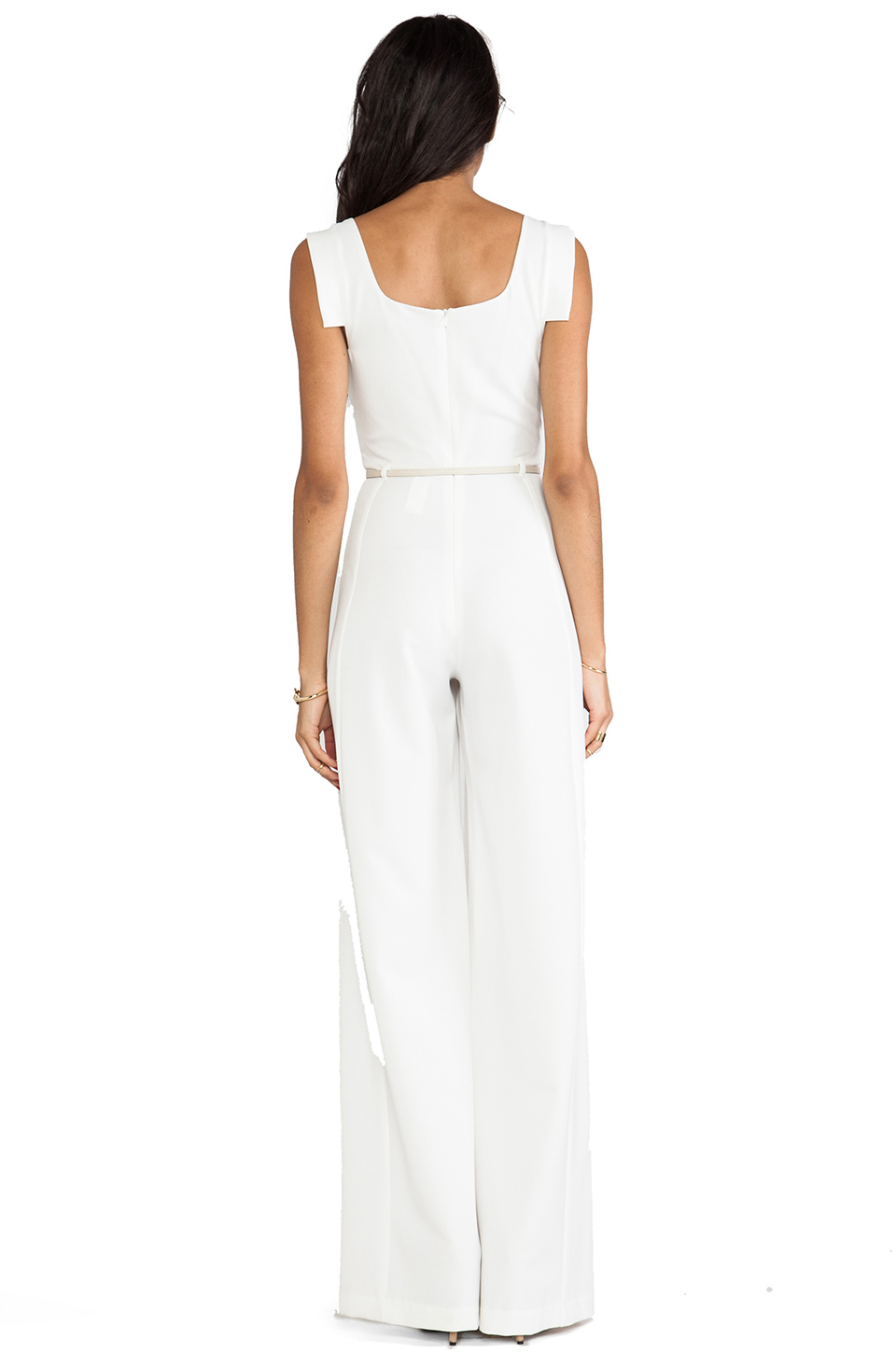 Lyst - Black Halo Jackie Jumpsuit in White