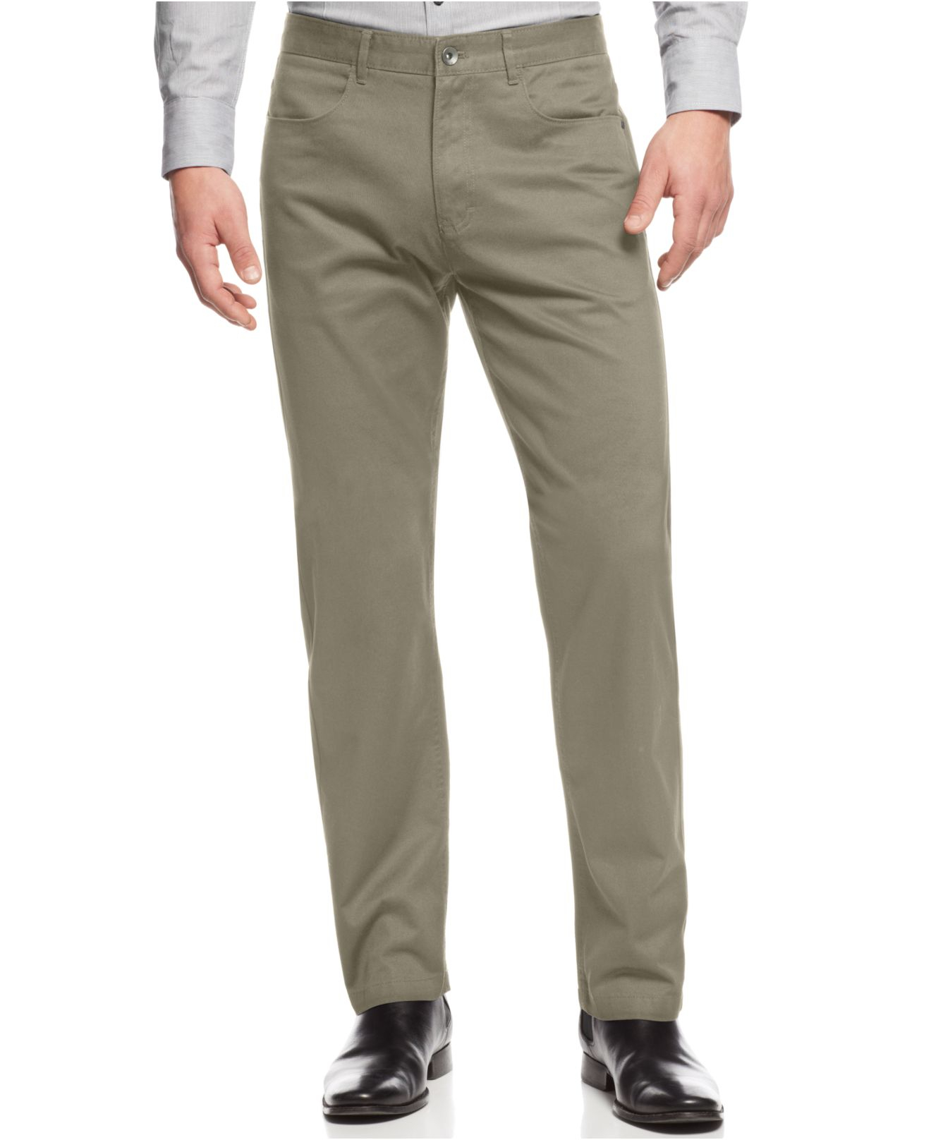 Calvin Klein Calvary Twill Pants in Gray for Men (Elephant Skin) | Lyst