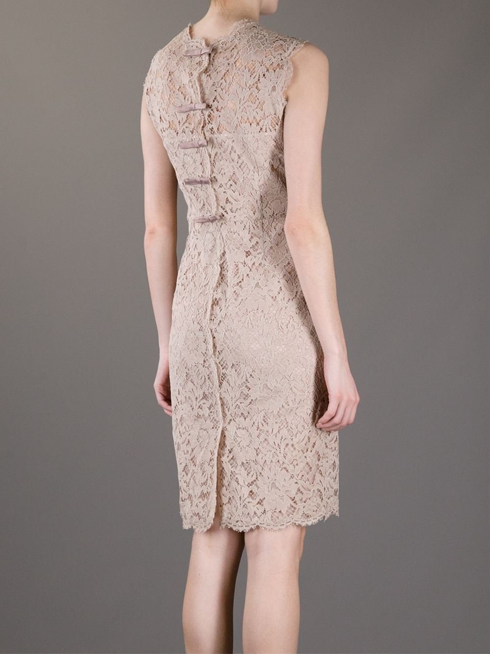 Valentino Ruffled Dress in Pink | Lyst