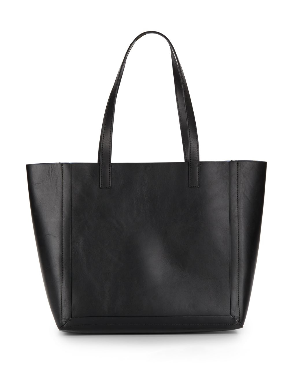 Loeffler Randall | Black Solid Leather Tote Bag | Lyst