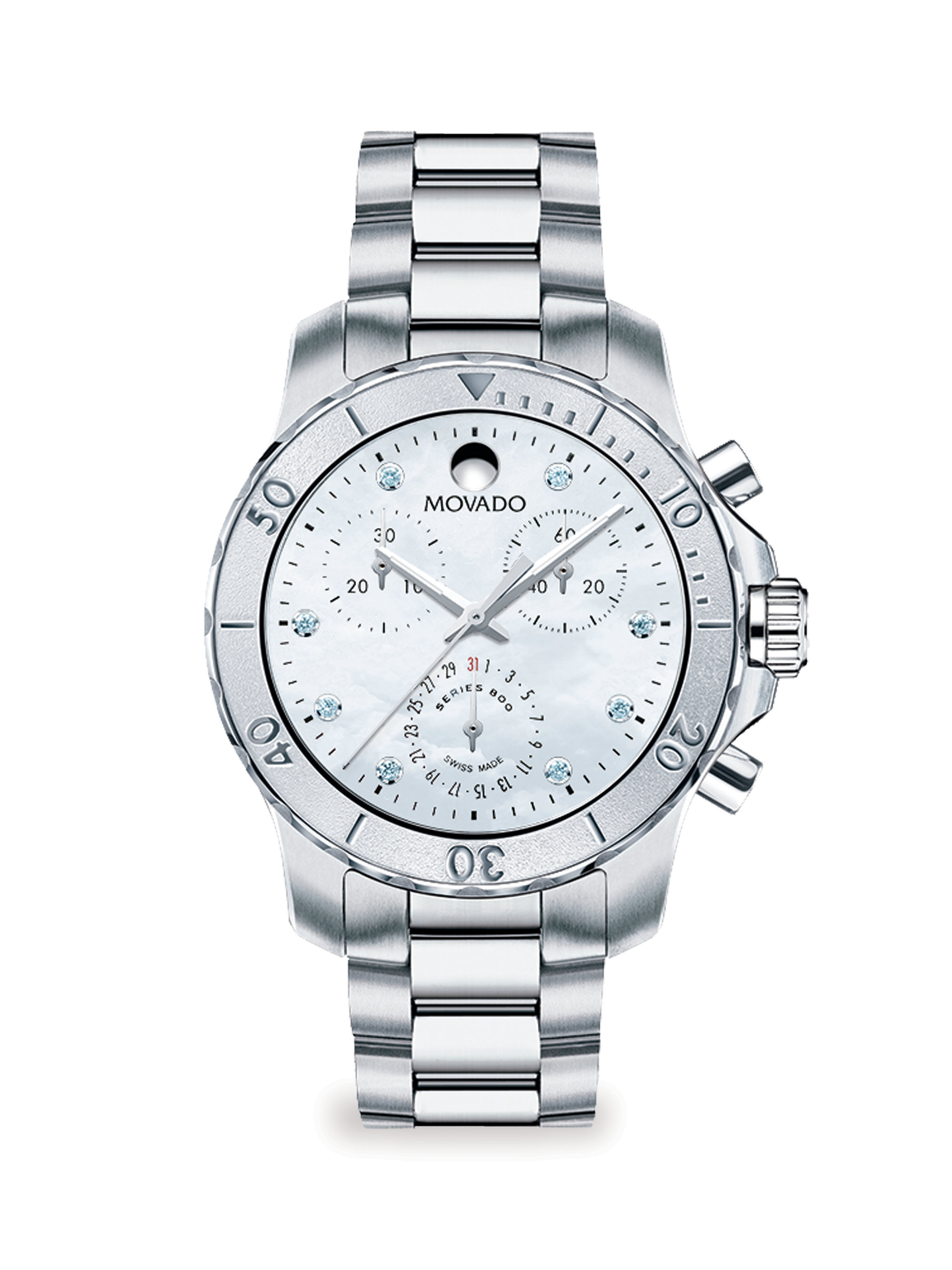movado 800 series silver