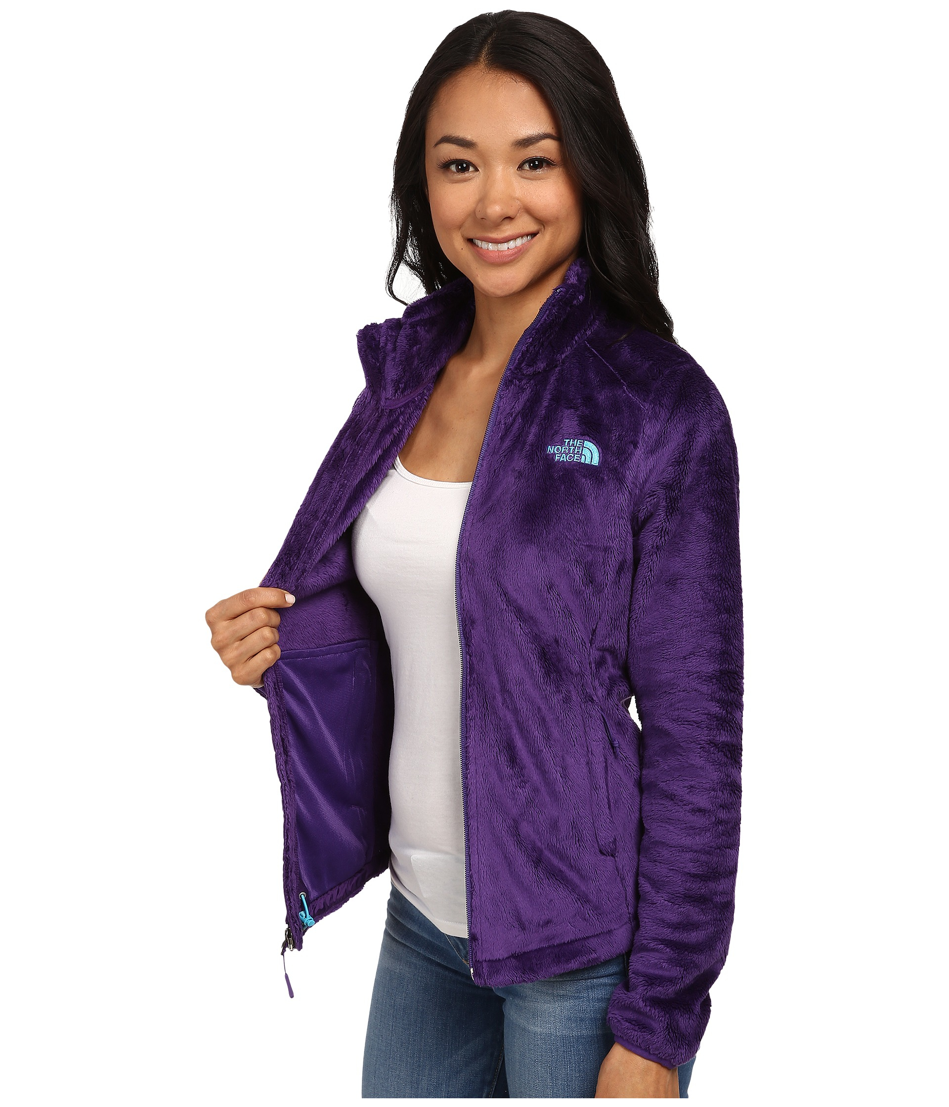 purple osito north face jacket