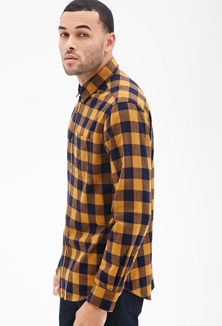 men's shirt yellow