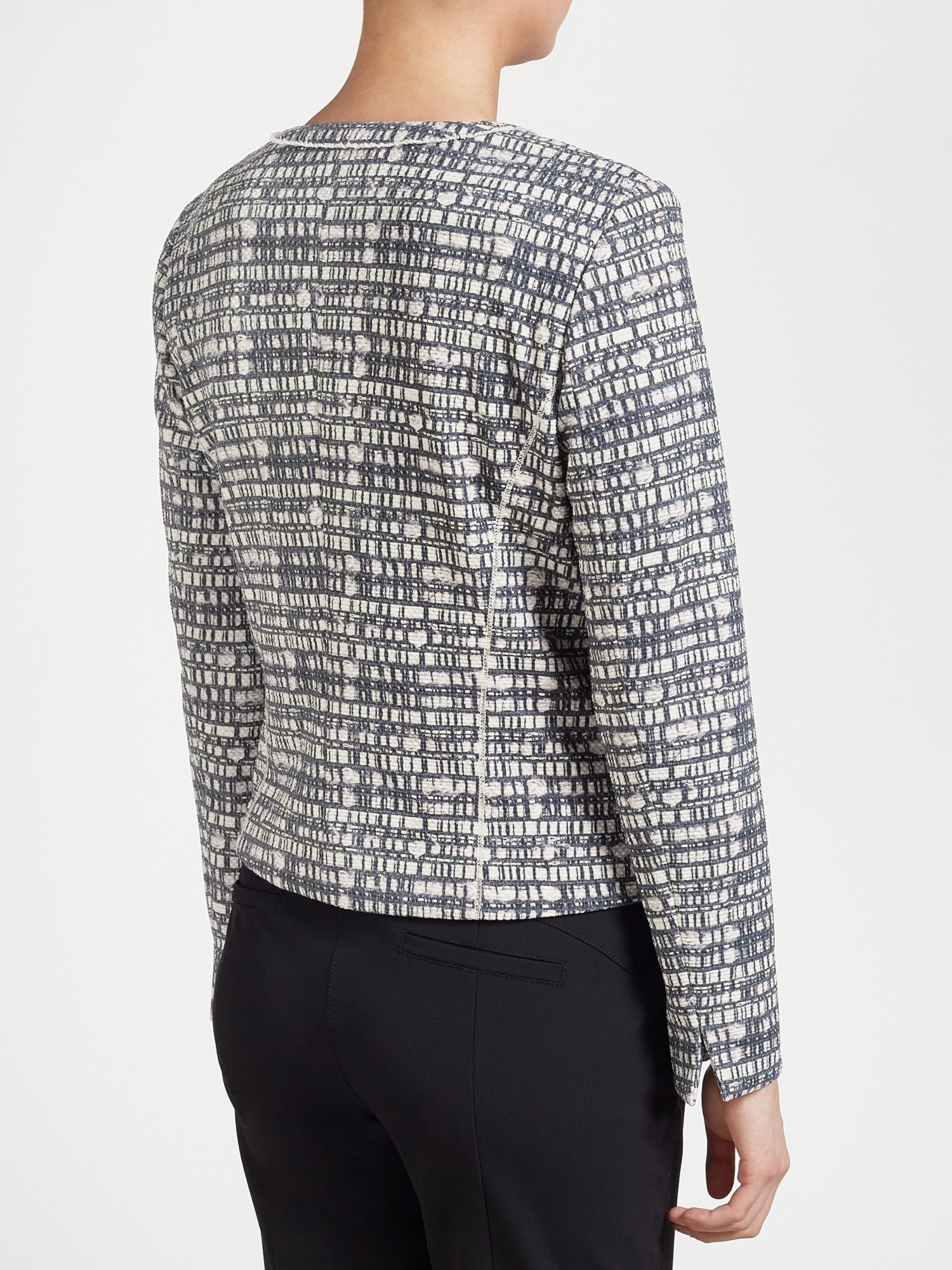 Gerry Weber Boucle Jacket in Gray - Lyst