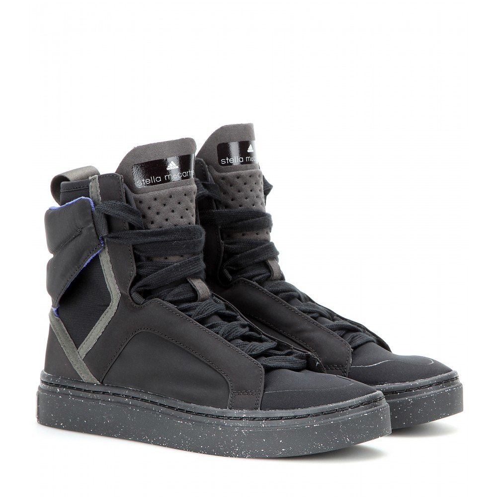Adidas by stella mccartney Asimina High-top Sneakers in Gray | Lyst