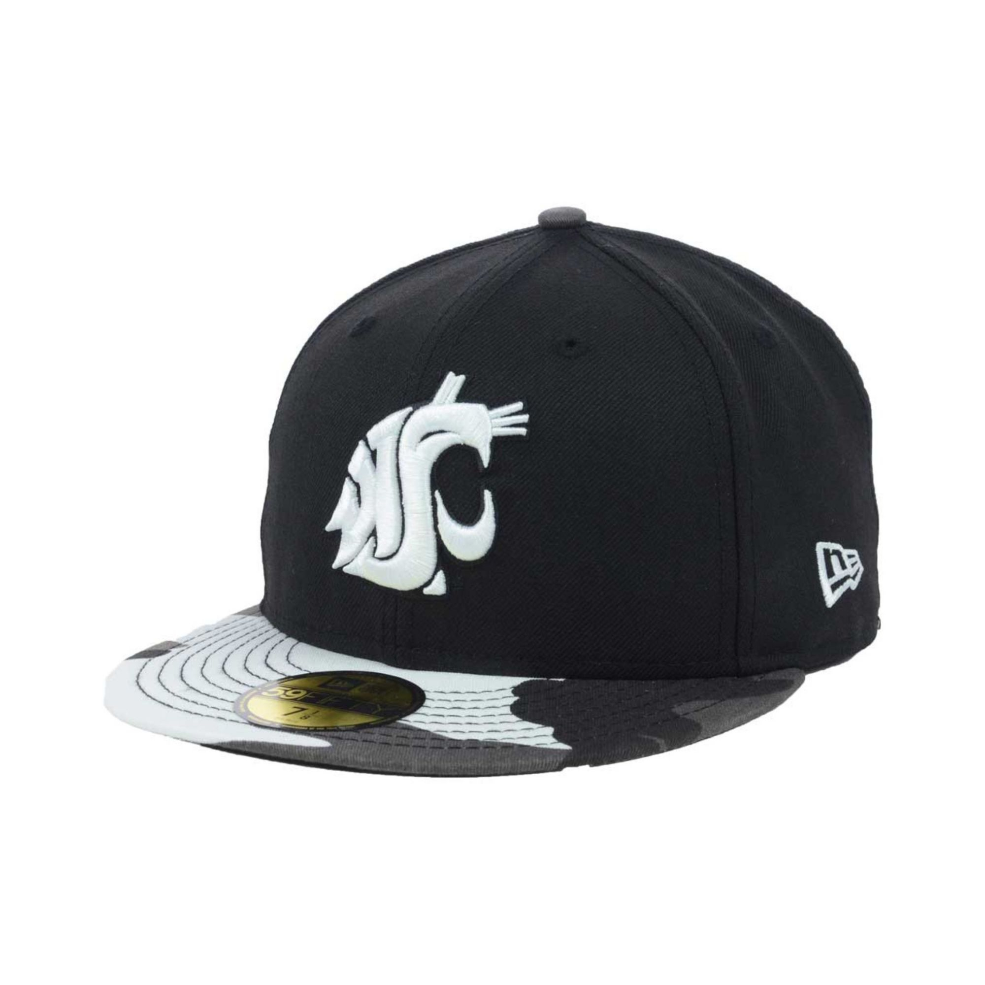 New Era Washington State Cougars Urban Camo 59fifty Cap in Black for ...