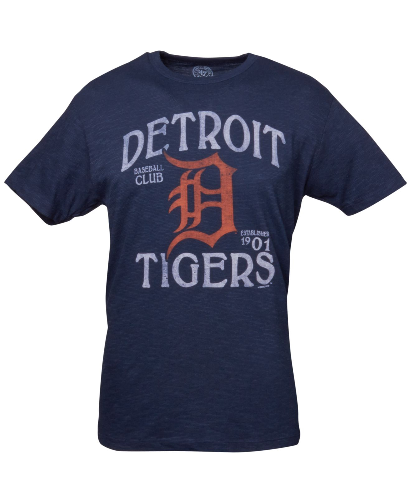 Lyst - 47 brand Men'S Detroit Tigers Establish Scrum T-Shirt in Blue ...