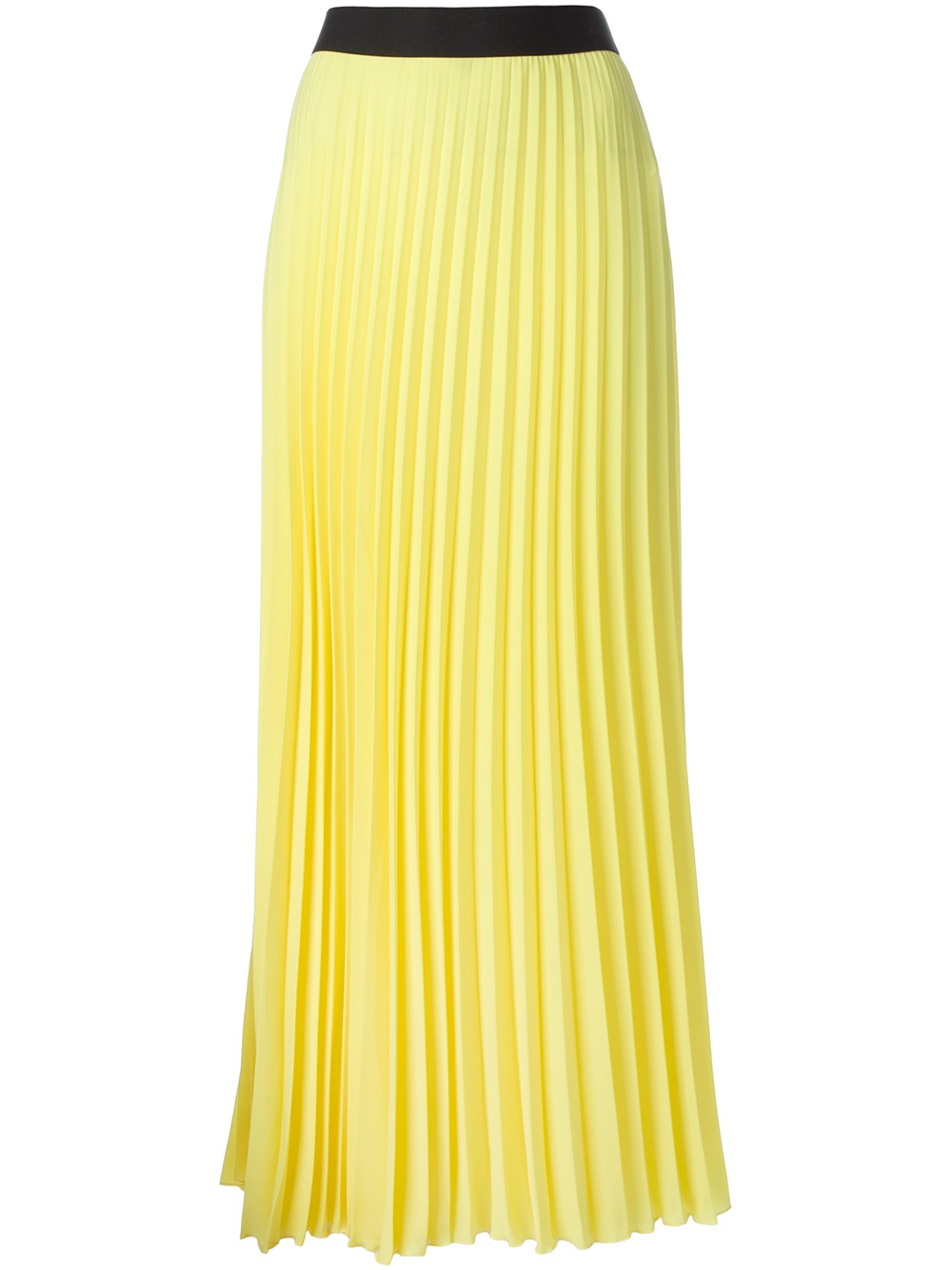 Lyst - P.A.R.O.S.H. Pleated Skirt in Yellow