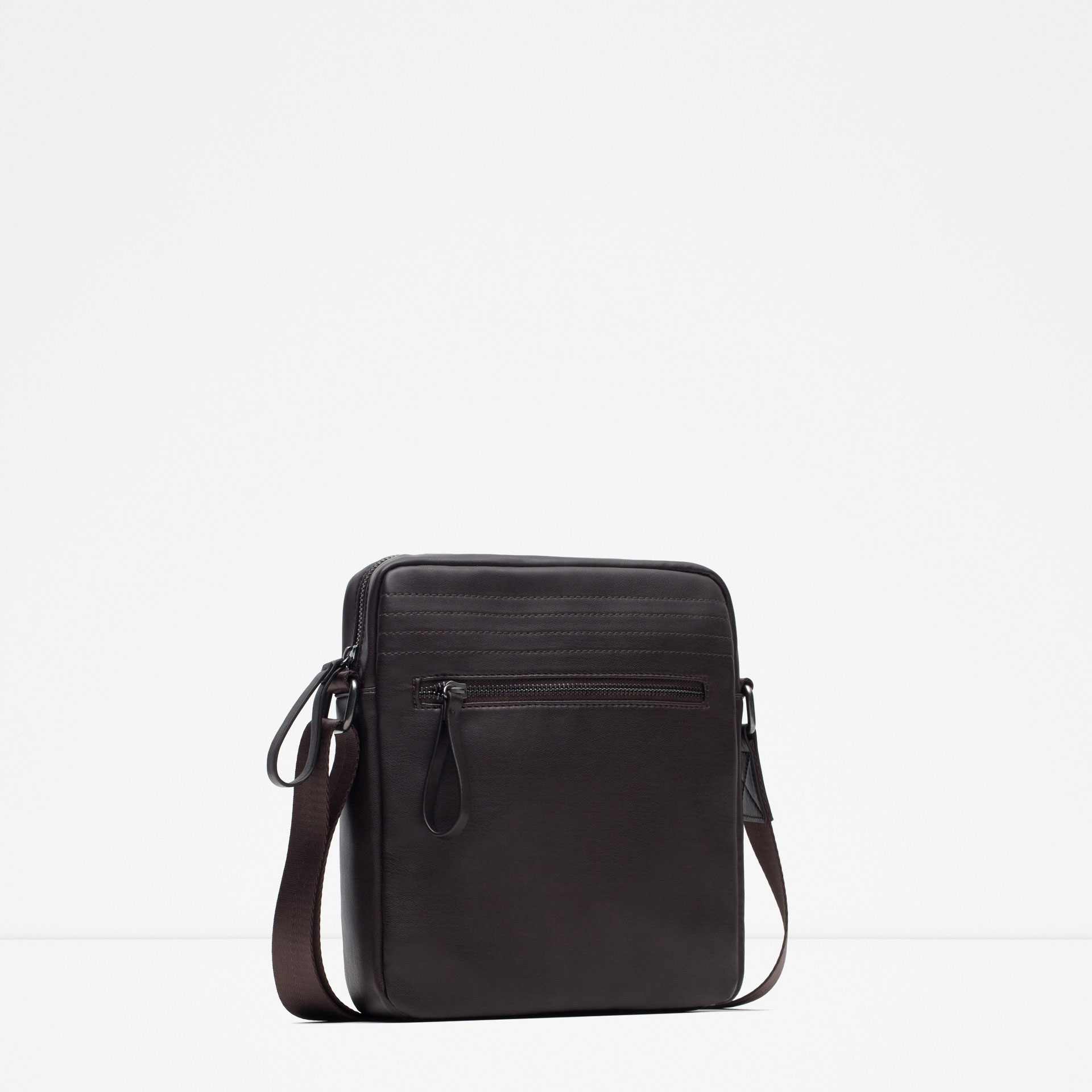 Zara Smart Mini Messenger Bag in Black for Men (Brown) | Lyst