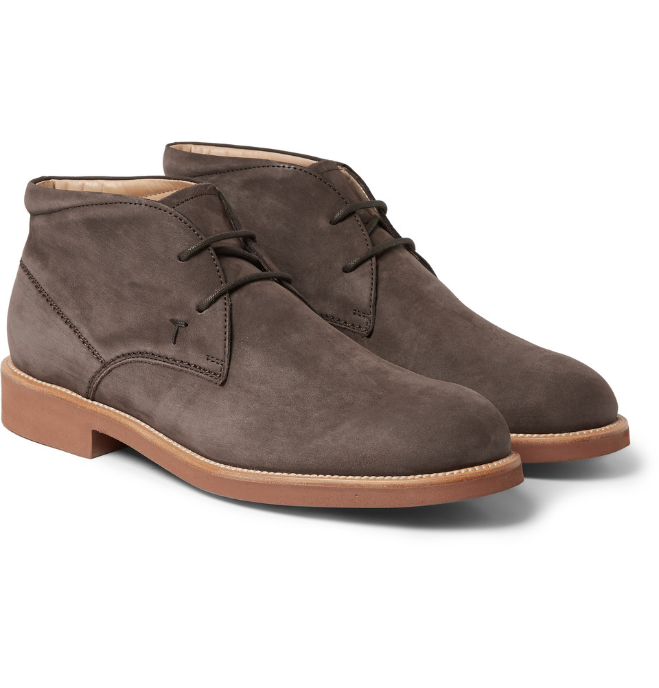 tod's suede boots mens