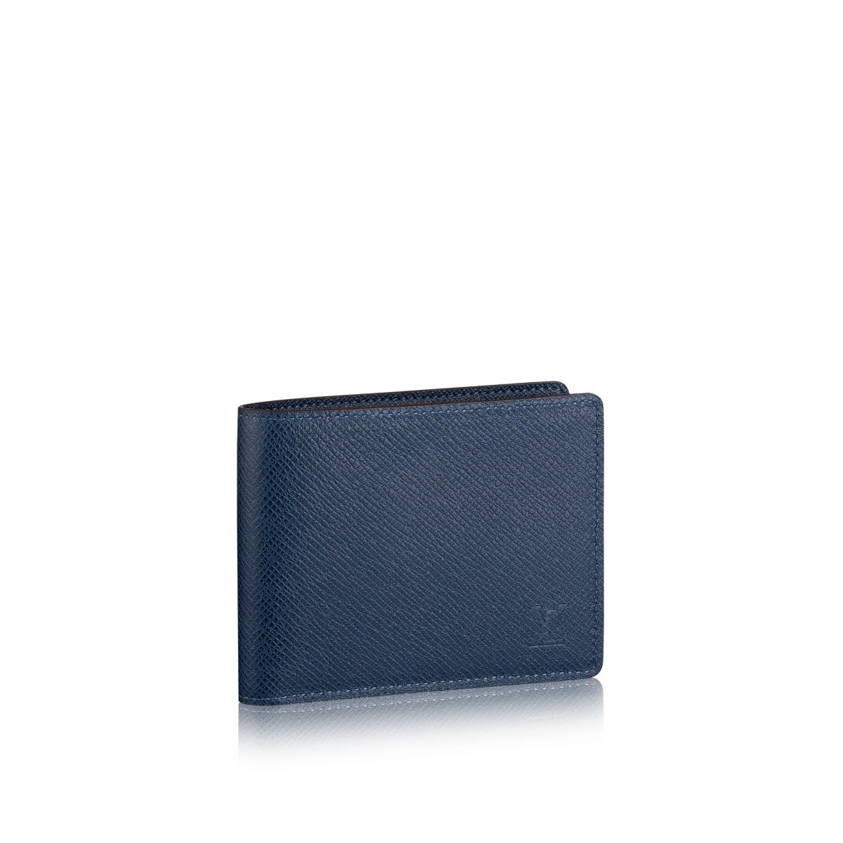 Louis vuitton Slender Wallet in Blue for Men (Ocean Taiga Leather) | Lyst
