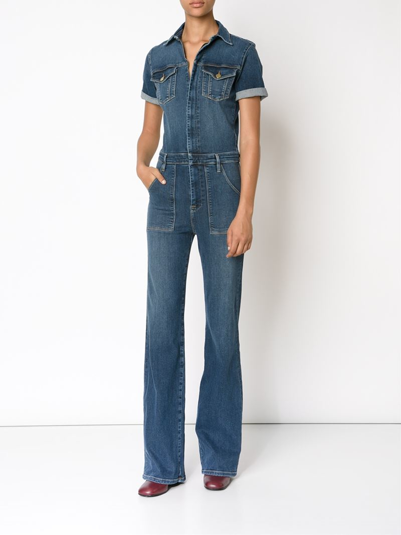 Frame Denim Jumpsuit in Blue | Lyst