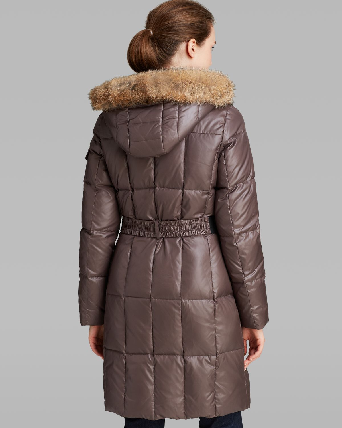 marc new york belted puffer coat