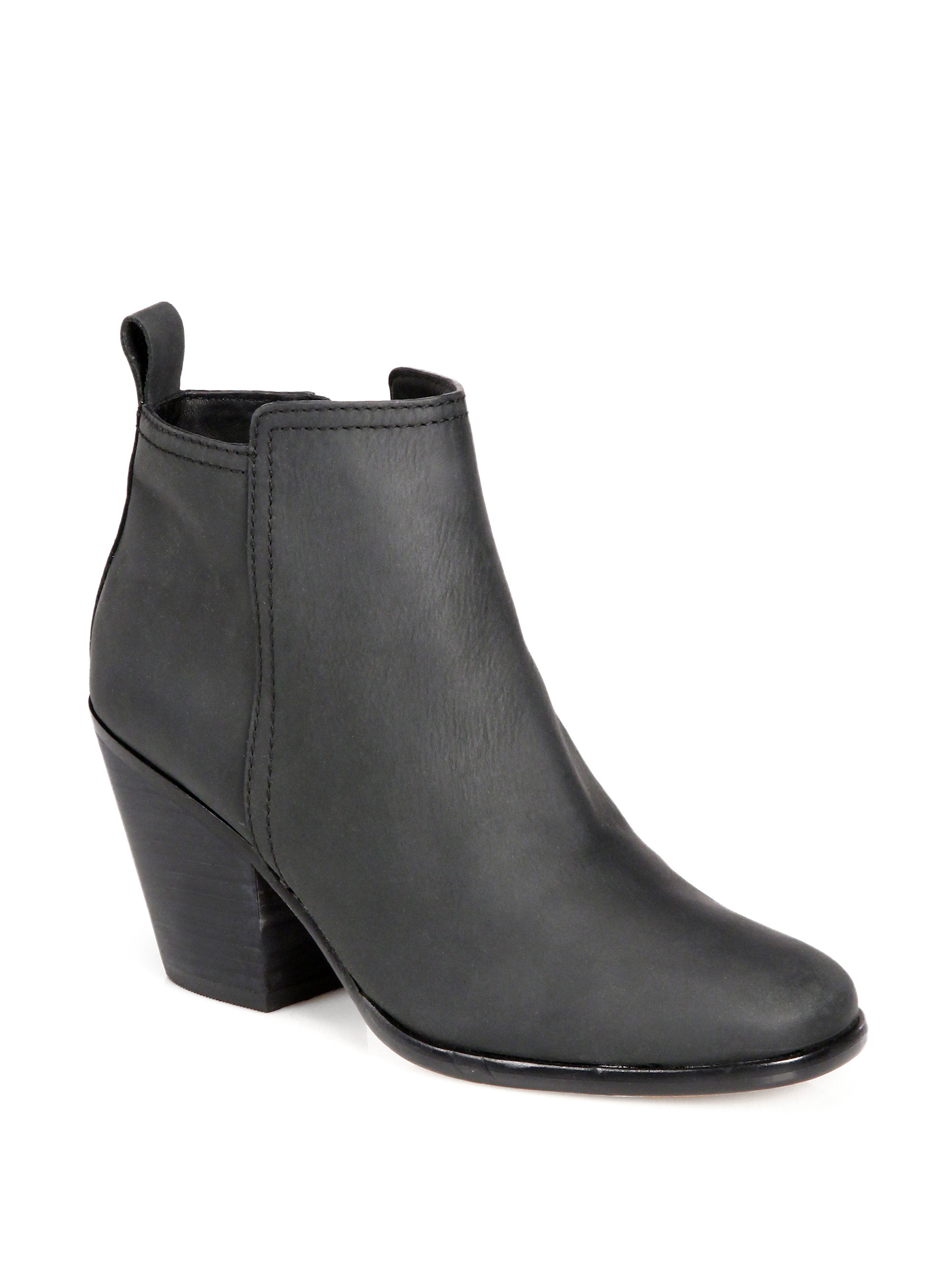 Lyst - Cole Haan Chesney Leather Ankle Boots in Black