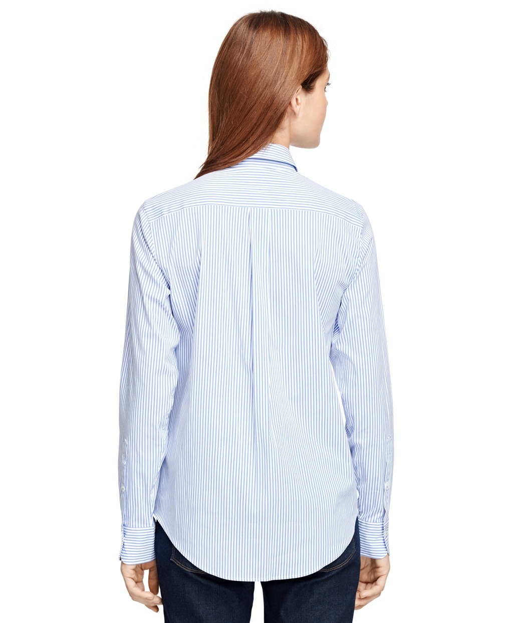 Lyst Brooks Brothers Classic Fit Cotton Stripe Dress Shirt in Blue