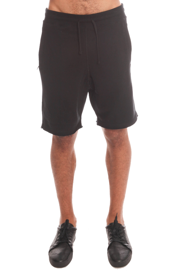 black sweat shorts