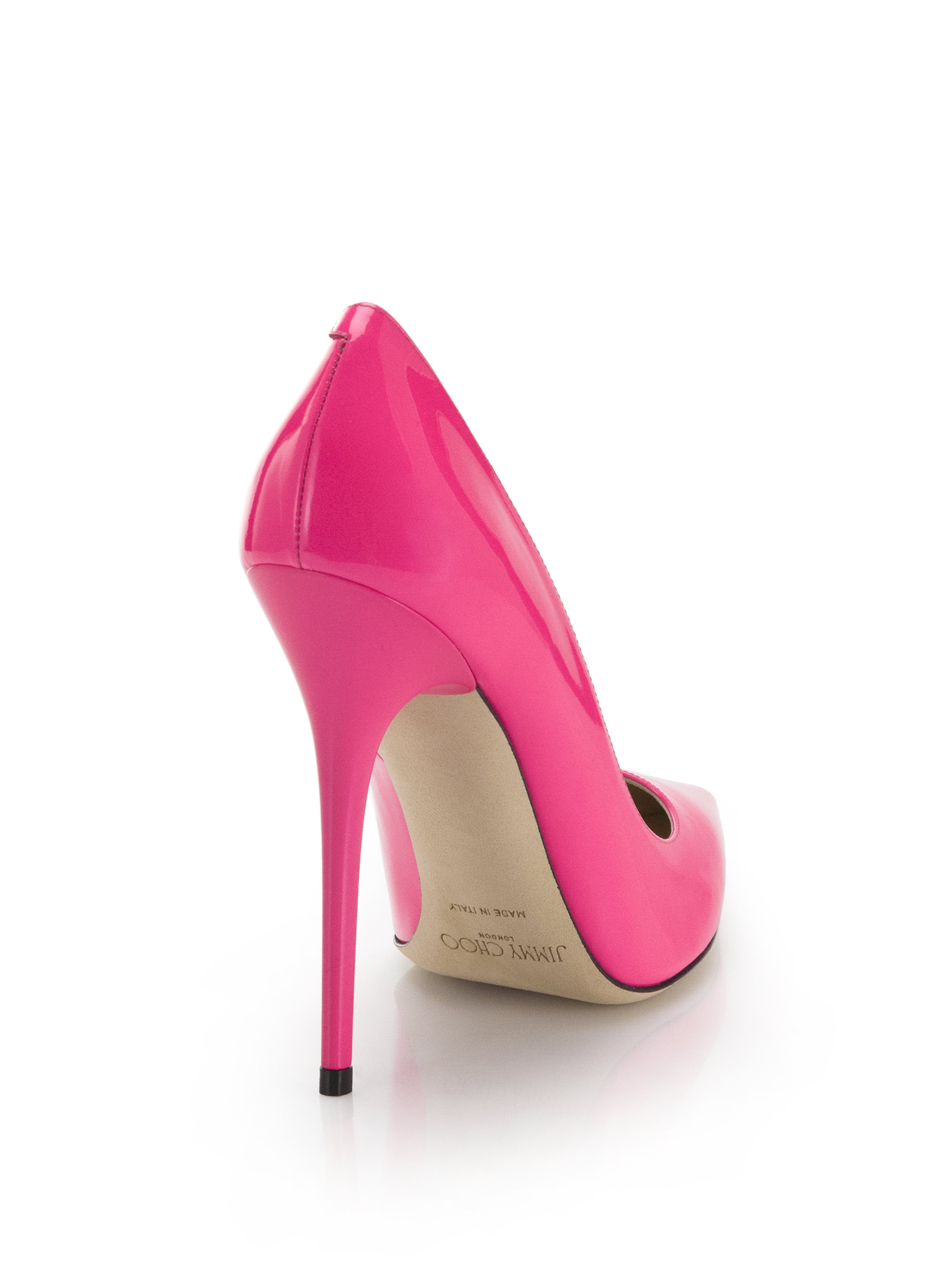 Lyst - Jimmy Choo Anouk Patent Leather Pumps in Pink