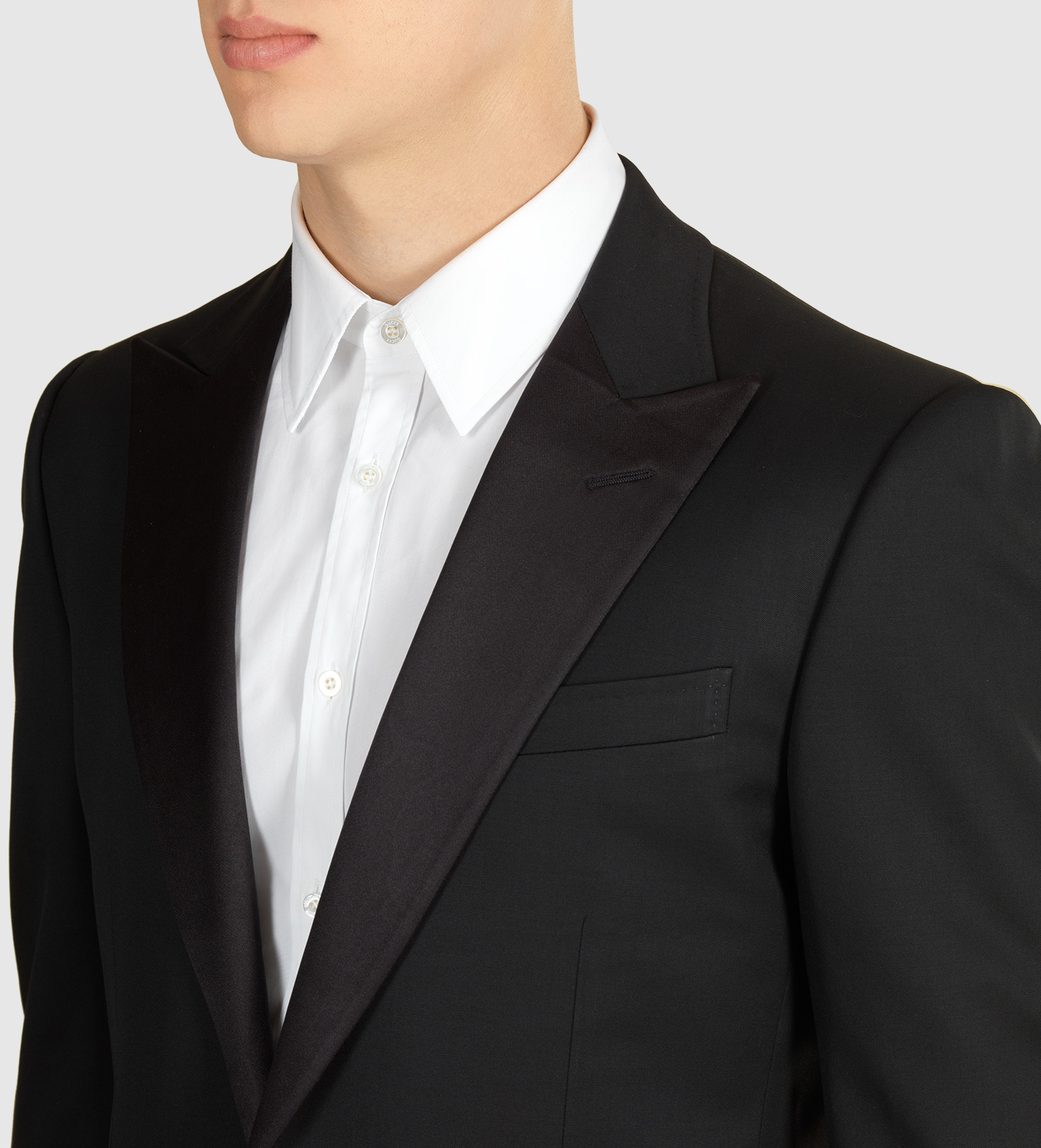 Gucci Signoria Stretch Wool Tuxedo in Black for Men - Lyst