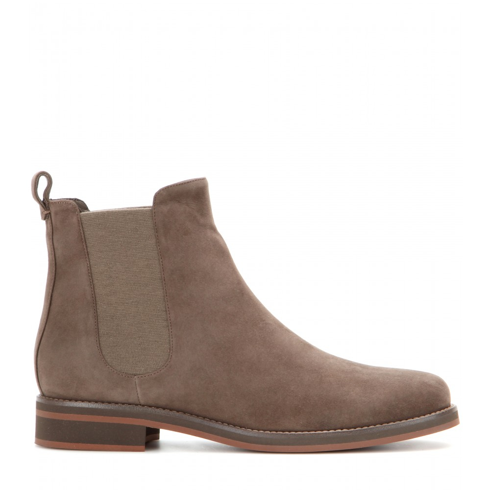 Loro piana Montrond Suede Chelsea Boots in Brown | Lyst