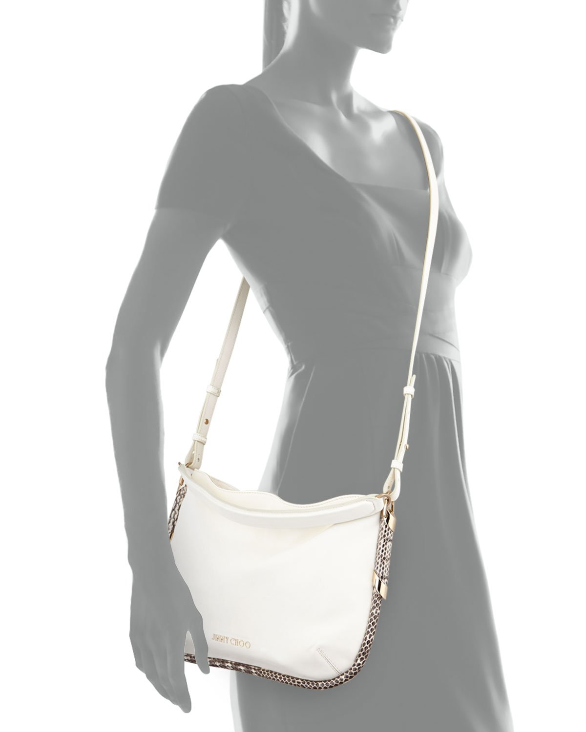 jimmy choo white tote