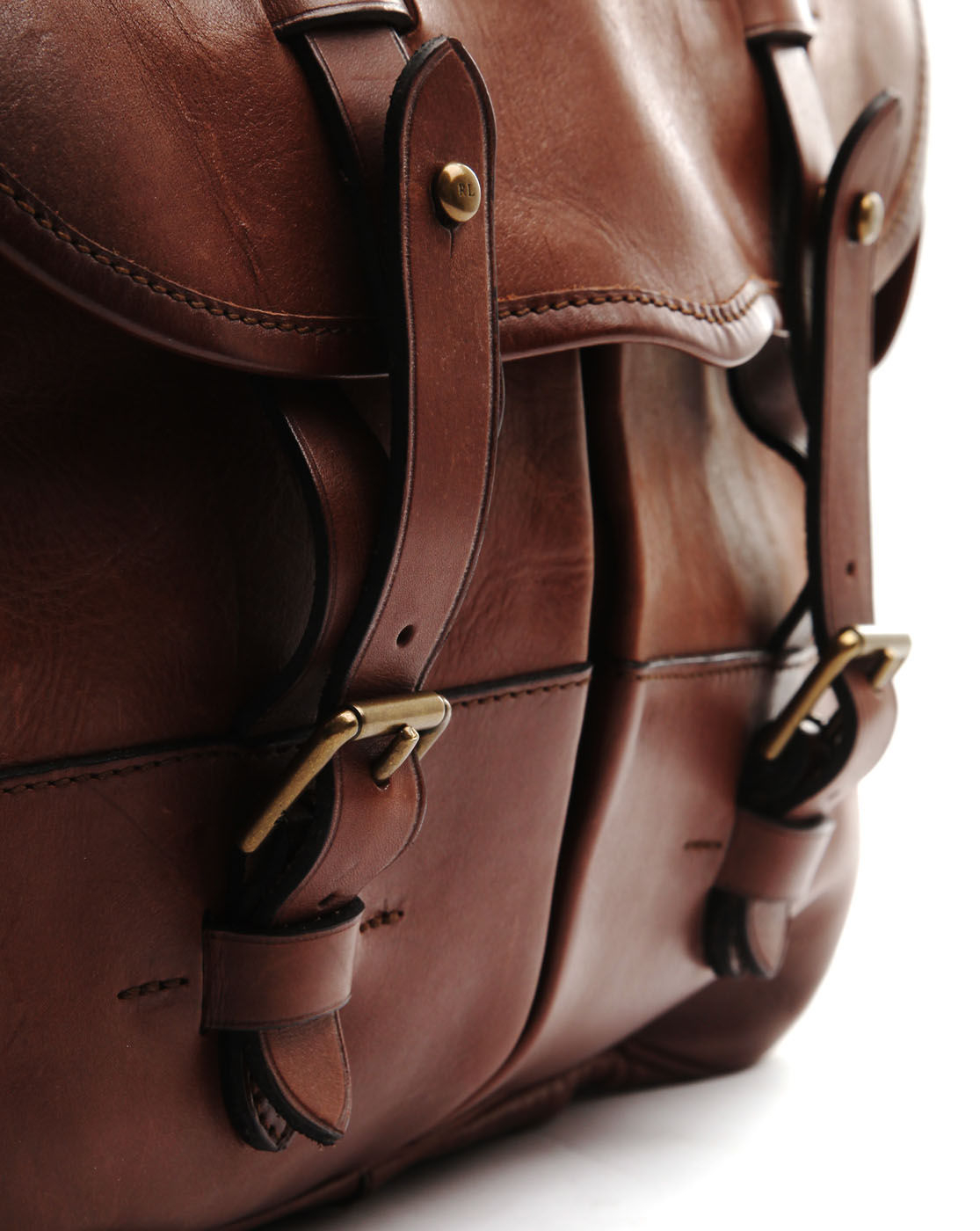 Polo ralph lauren Brown Leather Messenger Bag in Brown for Men | Lyst