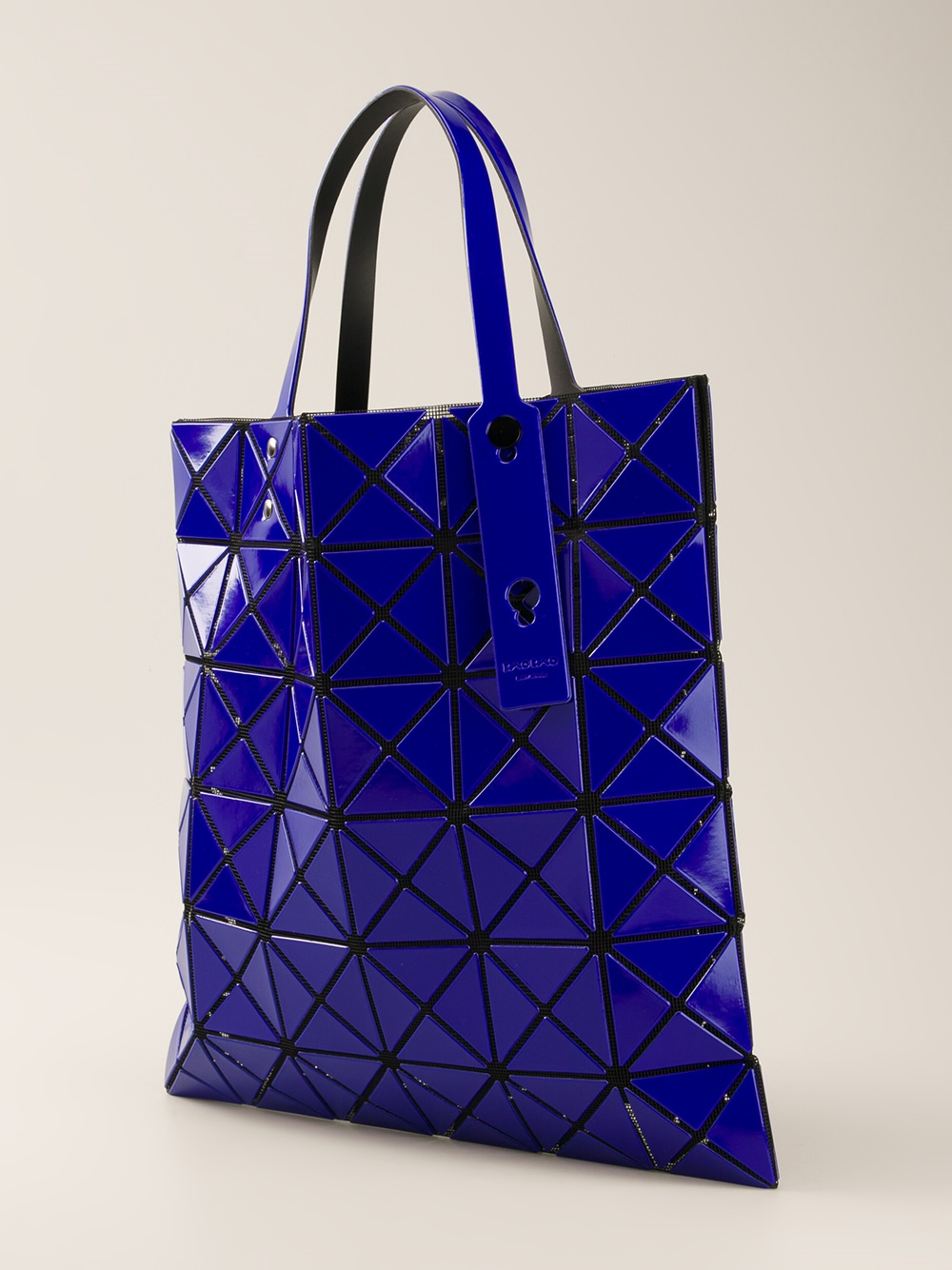 Bao bao issey miyake Geometric Panel Tote Bag in Blue | Lyst