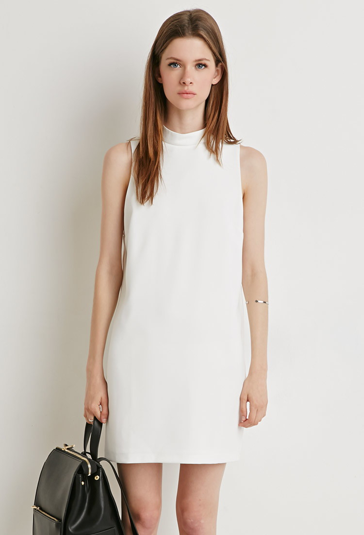 white shift dress forever 21