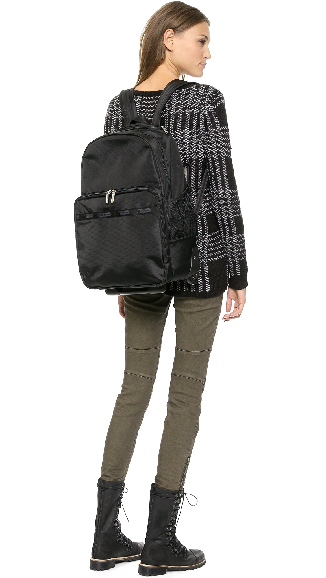 Lesportsac Rolling Backpack in Black Lyst