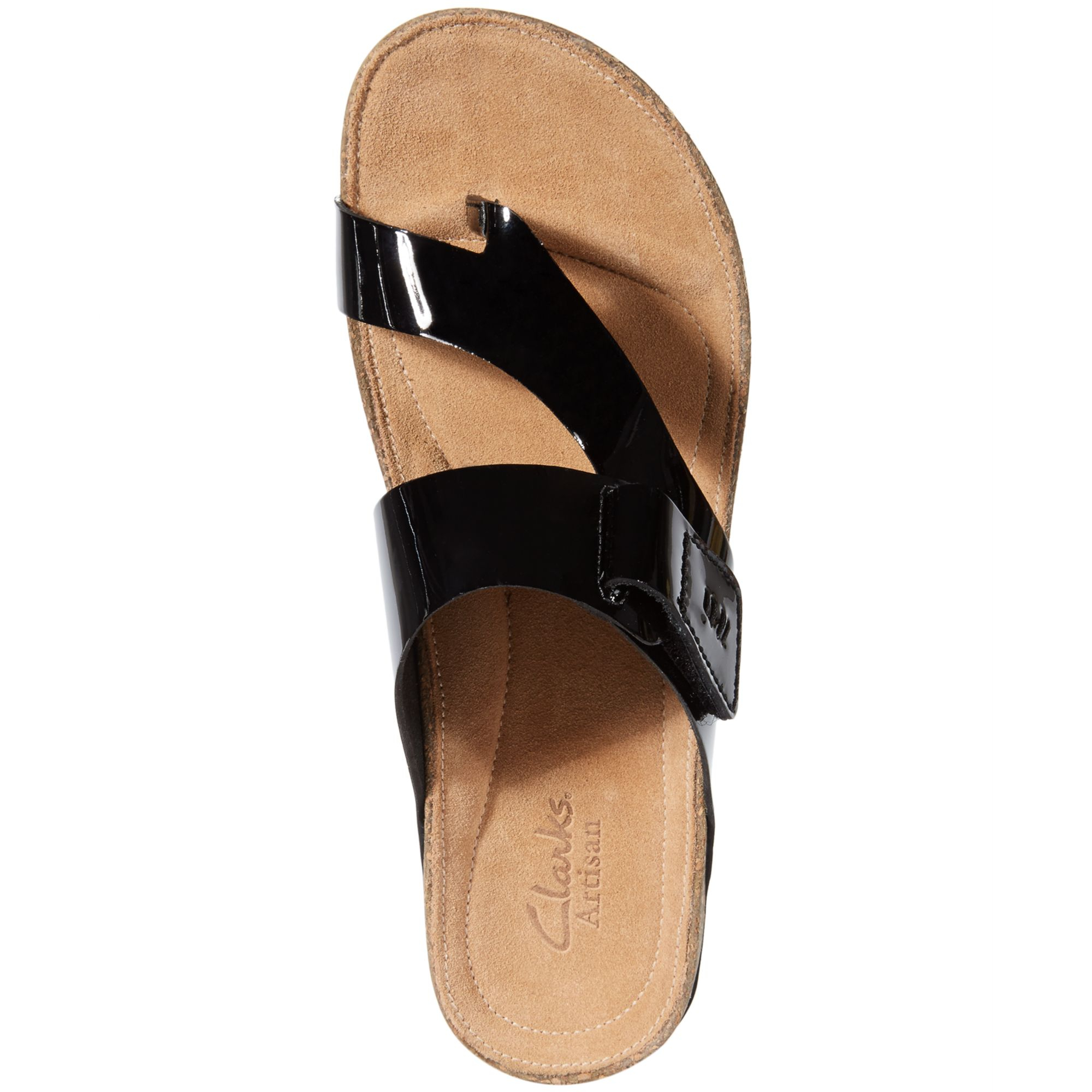 clarks collection leather soft footbed orthopedic arch support sandals