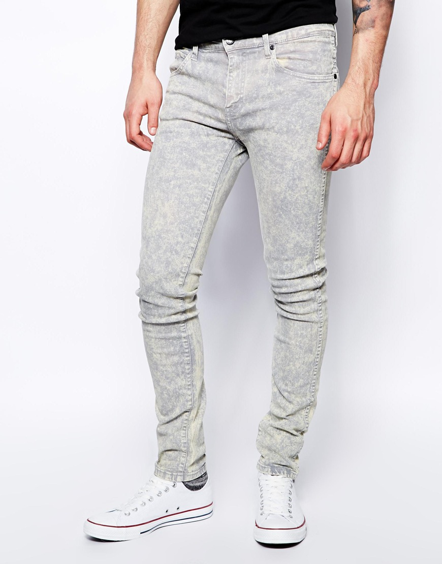 Lyst - Dr. Denim Jeans Snap Skinny Fit In Ice Light Grey in Gray for Men