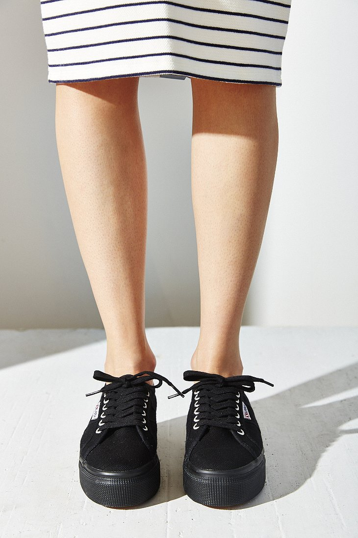 Superga Up + Down Platform Sneaker in Black - Lyst